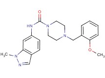 4-(2-methoxybenzyl)-N-(1-methyl-1H-indazol-6-yl)piperazine-1-carboxamide