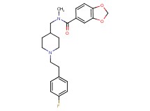 N-({1-[2-(4-fluorophenyl)ethyl]-4-piperidinyl}methyl)-N-methyl-1,3-benzodioxole-5-carboxamide