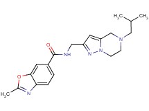 N-[(5-isobutyl-4,5,6,7-tetrahydropyrazolo[1,5-a]pyrazin-2-yl)methyl]-2-methyl-1,3-benzoxazole-6-carboxamide