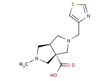 (3aS*,6aS*)-2-methyl-5-(1,3-thiazol-4-ylmethyl)hexahydropyrrolo[3,4-c]pyrrole-3a(1H)-carboxylic acid