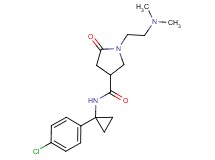 N-[1-(4-chlorophenyl)cyclopropyl]-1-[2-(dimethylamino)ethyl]-5-oxo-3-pyrrolidinecarboxamide