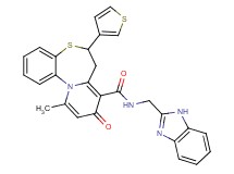 N-(1H-benzimidazol-2-ylmethyl)-11-methyl-9-oxo-6-(3-thienyl)-7,9-dihydro-6H-pyrido[2,1-d][1,5]benzothiazepine-8-carboxamide