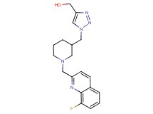 [1-({1-[(8-fluoro-2-quinolinyl)methyl]-3-piperidinyl}methyl)-1H-1,2,3-triazol-4-yl]methanol trifluoroacetate (salt)