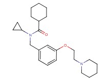 N-cyclopropyl-N-{3-[2-(1-piperidinyl)ethoxy]benzyl}cyclohexanecarboxamide