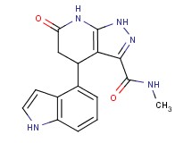 4-(1H-indol-4-yl)-N-methyl-6-oxo-4,5,6,7-tetrahydro-1H-pyrazolo[3,4-b]pyridine-3-carboxamide