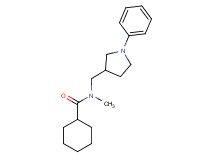 N-methyl-N-[(1-phenyl-3-pyrrolidinyl)methyl]cyclohexanecarboxamide