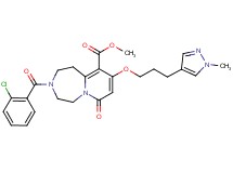 methyl 3-(2-chlorobenzoyl)-9-[3-(1-methyl-1H-pyrazol-4-yl)propoxy]-7-oxo-1,2,3,4,5,7-hexahydropyrido[1,2-d][1,4]diazepine-10-carboxylate