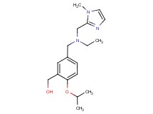 [5-({ethyl[(1-methyl-1H-imidazol-2-yl)methyl]amino}methyl)-2-isopropoxyphenyl]methanol