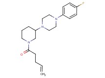 1-(4-fluorophenyl)-4-[1-(4-pentenoyl)-3-piperidinyl]piperazine