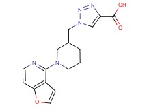 1-[(1-furo[3,2-c]pyridin-4-ylpiperidin-3-yl)methyl]-1H-1,2,3-triazole-4-carboxylic acid