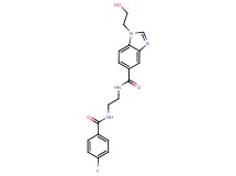 N-{2-[(4-fluorobenzoyl)amino]ethyl}-1-(2-hydroxyethyl)-1H-benzimidazole-5-carboxamide