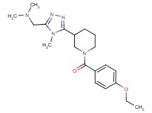 ({5-[1-(4-ethoxybenzoyl)piperidin-3-yl]-4-methyl-4H-1,2,4-triazol-3-yl}methyl)dimethylamine