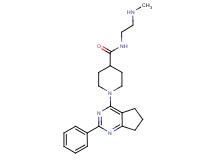 N-[2-(methylamino)ethyl]-1-(2-phenyl-6,7-dihydro-5H-cyclopenta[d]pyrimidin-4-yl)-4-piperidinecarboxamide dihydrochloride