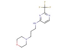 N-(3-morpholin-4-ylpropyl)-2-(trifluoromethyl)pyrimidin-4-amine