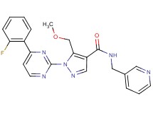 1-[4-(2-fluorophenyl)-2-pyrimidinyl]-5-(methoxymethyl)-N-(3-pyridinylmethyl)-1H-pyrazole-4-carboxamide