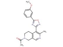 2-acetyl-5-[5-(3-methoxyphenyl)-1,2,4-oxadiazol-3-yl]-6-methyl-1,2,3,4-tetrahydro-2,7-naphthyridine