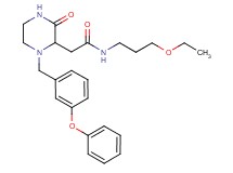 N-(3-ethoxypropyl)-2-[3-oxo-1-(3-phenoxybenzyl)-2-piperazinyl]acetamide