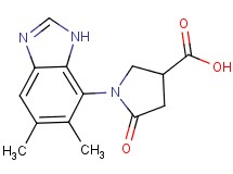 1-(5,6-dimethyl-1H-benzimidazol-7-yl)-5-oxopyrrolidine-3-carboxylic acid