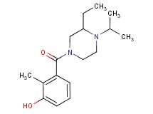 3-[(3-ethyl-4-isopropyl-1-piperazinyl)carbonyl]-2-methylphenol