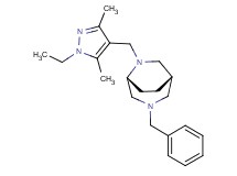 (1S*,5R*)-3-benzyl-6-[(1-ethyl-3,5-dimethyl-1H-pyrazol-4-yl)methyl]-3,6-diazabicyclo[3.2.2]nonane