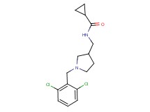 N-{[1-(2,6-dichlorobenzyl)pyrrolidin-3-yl]methyl}cyclopropanecarboxamide