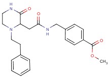 methyl 4-[({[3-oxo-1-(2-phenylethyl)-2-piperazinyl]acetyl}amino)methyl]benzoate