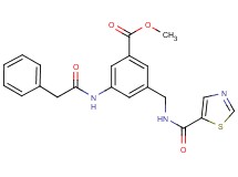 methyl 3-[(phenylacetyl)amino]-5-{[(1,3-thiazol-5-ylcarbonyl)amino]methyl}benzoate