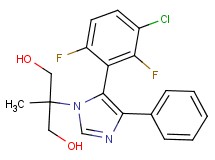 2-[5-(3-chloro-2,6-difluorophenyl)-4-phenyl-1H-imidazol-1-yl]-2-methylpropane-1,3-diol