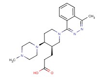 3-[(3R*,4S*)-1-(4-methylphthalazin-1-yl)-4-(4-methylpiperazin-1-yl)piperidin-3-yl]propanoic acid