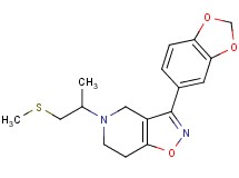 3-(1,3-benzodioxol-5-yl)-5-[1-methyl-2-(methylthio)ethyl]-4,5,6,7-tetrahydroisoxazolo[4,5-c]pyridine