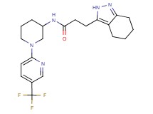 3-(4,5,6,7-tetrahydro-2H-indazol-3-yl)-N-{1-[5-(trifluoromethyl)-2-pyridinyl]-3-piperidinyl}propanamide