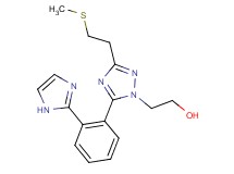 2-{5-[2-(1H-imidazol-2-yl)phenyl]-3-[2-(methylthio)ethyl]-1H-1,2,4-triazol-1-yl}ethanol