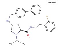(4R)-4-[(4-biphenylylmethyl)amino]-N-[2-(2-fluorophenyl)ethyl]-1-isopropyl-L-prolinamide