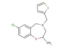 7-chloro-2-methyl-4-(2-thienylmethyl)-2,3,4,5-tetrahydro-1,4-benzoxazepine