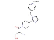 (2S)-2-amino-3-oxo-3-{4-[1-(4-pyridinylmethyl)-1H-imidazol-2-yl]-1-piperidinyl}-1-propanol