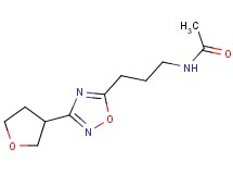 N-{3-[3-(tetrahydrofuran-3-yl)-1,2,4-oxadiazol-5-yl]propyl}acetamide