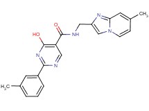 4-hydroxy-N-[(7-methylimidazo[1,2-a]pyridin-2-yl)methyl]-2-(3-methylphenyl)pyrimidine-5-carboxamide