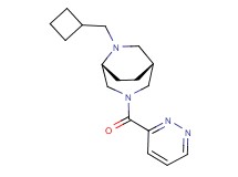 (1R*,5R*)-6-(cyclobutylmethyl)-3-(pyridazin-3-ylcarbonyl)-3,6-diazabicyclo[3.2.2]nonane