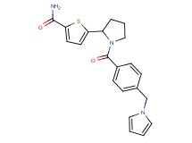 5-{1-[4-(1H-pyrrol-1-ylmethyl)benzoyl]-2-pyrrolidinyl}-2-thiophenecarboxamide