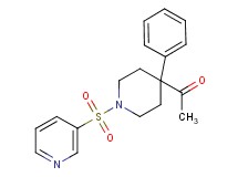 1-[4-phenyl-1-(3-pyridinylsulfonyl)-4-piperidinyl]ethanone