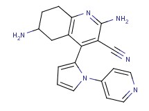 2,6-diamino-4-(1-pyridin-4-yl-1H-pyrrol-2-yl)-5,6,7,8-tetrahydroquinoline-3-carbonitrile