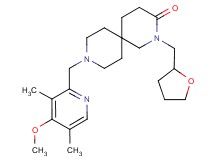 9-[(4-methoxy-3,5-dimethylpyridin-2-yl)methyl]-2-(tetrahydrofuran-2-ylmethyl)-2,9-diazaspiro[5.5]undecan-3-one