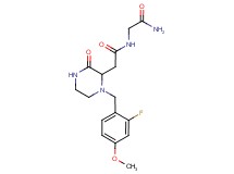 N~2~-{[1-(2-fluoro-4-methoxybenzyl)-3-oxo-2-piperazinyl]acetyl}glycinamide