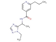 N-[1-(1-ethyl-1H-1,2,4-triazol-5-yl)ethyl]-2-propylisonicotinamide