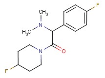 1-(4-fluorophenyl)-2-(4-fluoro-1-piperidinyl)-N,N-dimethyl-2-oxoethanamine