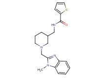 N-({1-[(1-methyl-1H-benzimidazol-2-yl)methyl]-3-piperidinyl}methyl)-2-thiophenecarboxamide