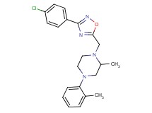 1-{[3-(4-chlorophenyl)-1,2,4-oxadiazol-5-yl]methyl}-2-methyl-4-(2-methylphenyl)piperazine