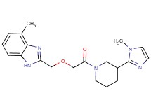 4-methyl-2-({2-[3-(1-methyl-1H-imidazol-2-yl)piperidin-1-yl]-2-oxoethoxy}methyl)-1H-benzimidazole