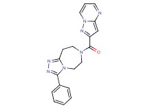 3-phenyl-7-(pyrazolo[1,5-a]pyrimidin-2-ylcarbonyl)-6,7,8,9-tetrahydro-5H-[1,2,4]triazolo[4,3-d][1,4]diazepine