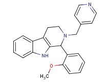 1-(2-methoxyphenyl)-2-(4-pyridinylmethyl)-2,3,4,9-tetrahydro-1H-beta-carboline